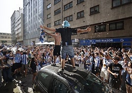 La euforia inunda La Coruña con el ascenso del Dépor a Primera