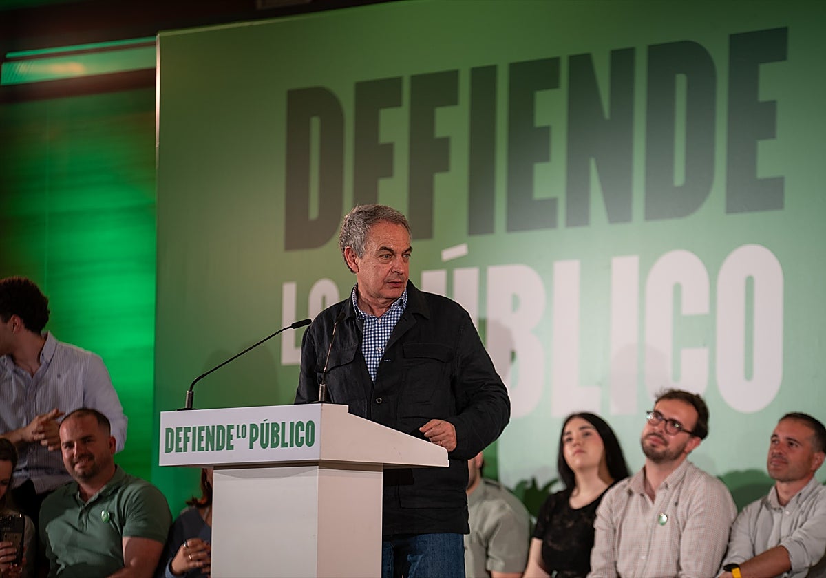 José Luis Rodríguez Zapatero, en mitin de Andalucía