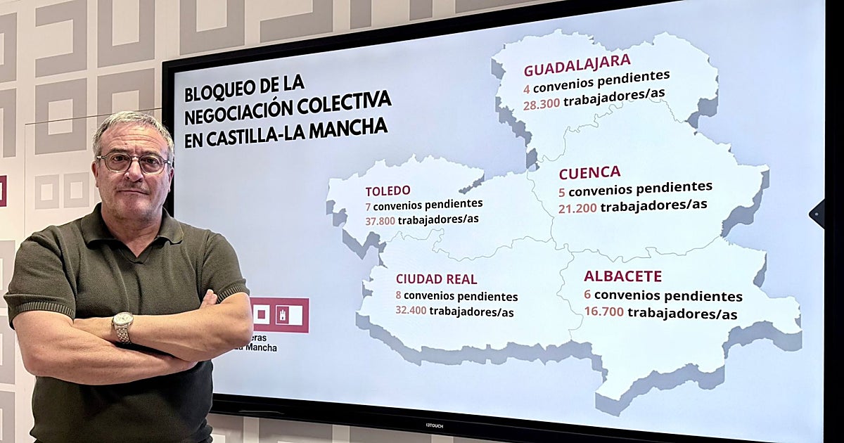CCOO convoca concentraciones en las cinco capitales de Castilla-La Mancha ante el bloqueo de los convenios colectivos