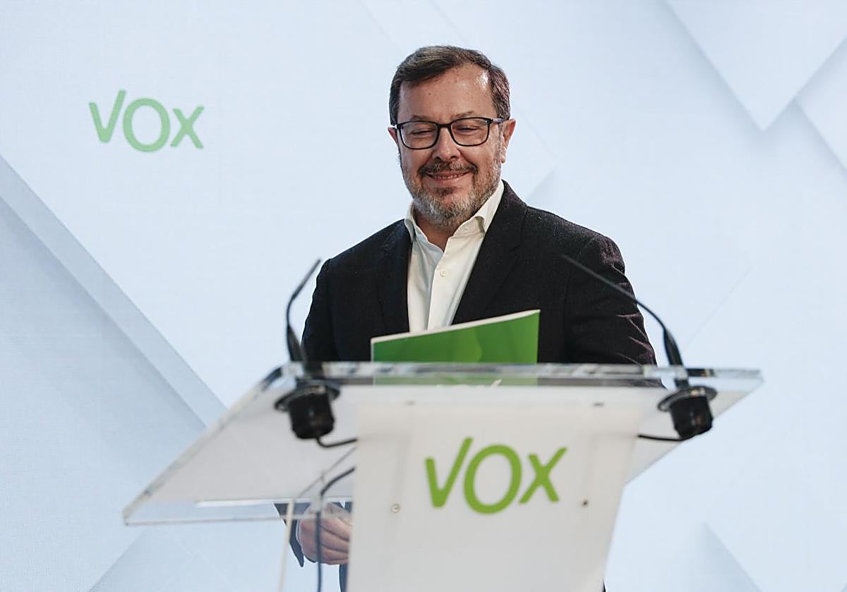 El portavoz nacional de Vox, José Antonio Fúster,