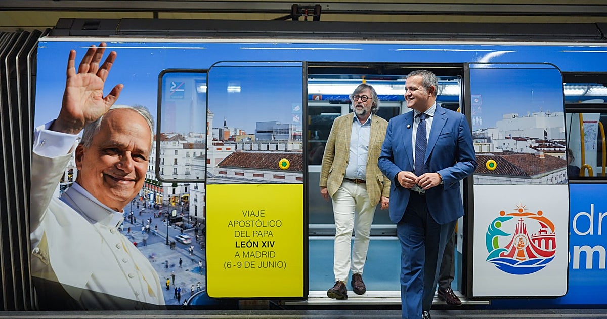 El transporte de Madrid se engalana para recibir al Papa León XIV y a los miles de peregrinos