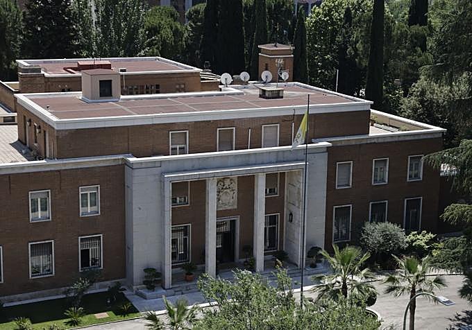 Vista aérea de la Nunciatura Papal en Madrid.