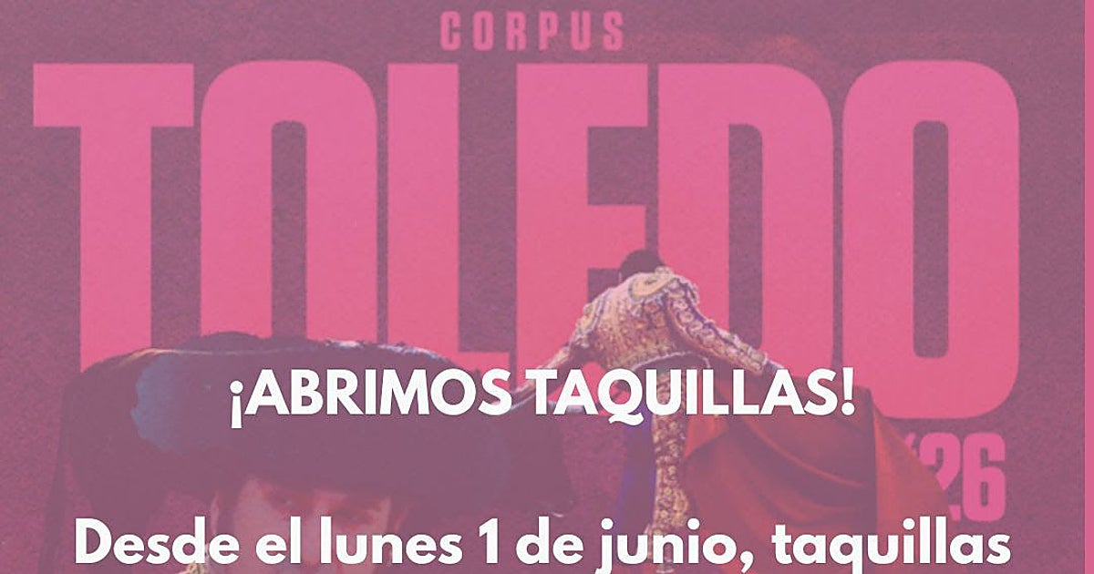 Abiertas las taquillas de la plaza de toros de Toledo para la venta de entradas físicas de la Corrida del Corpus
