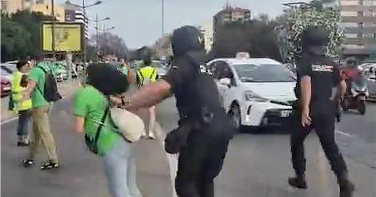 La Policía expedienta al agente que empujó por la espalda a una profesora en Valencia