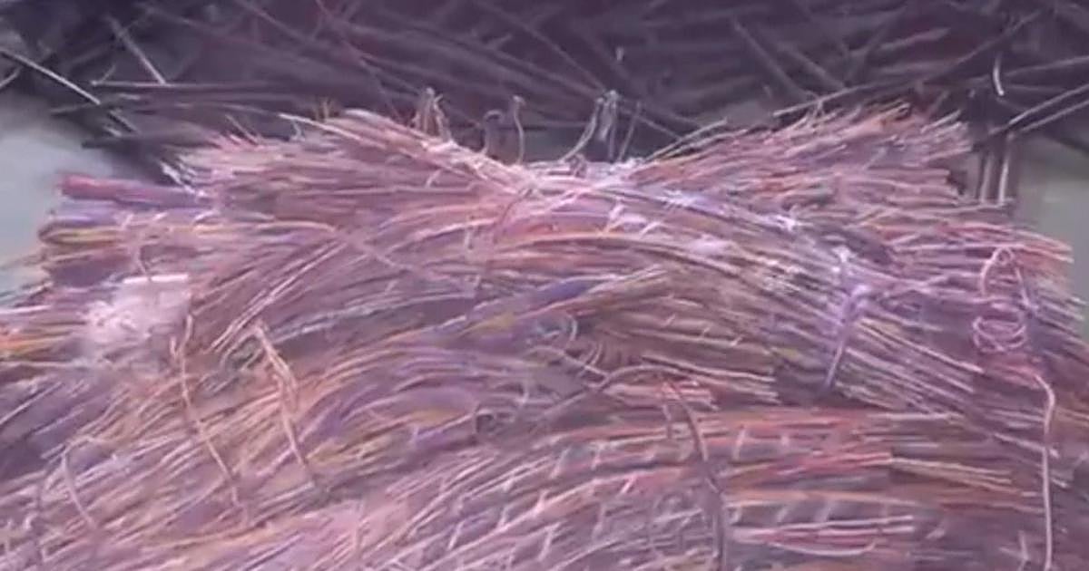 Detenidas 39 personas de una red criminal que robó 157 toneladas de cable de cobre