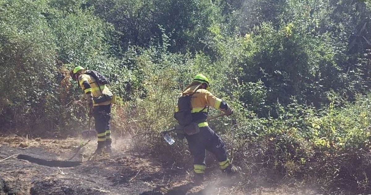 Extinguido el incendio de Méntrida (Toledo) que obligó a regular el tráfico en la CM-530 por el humo