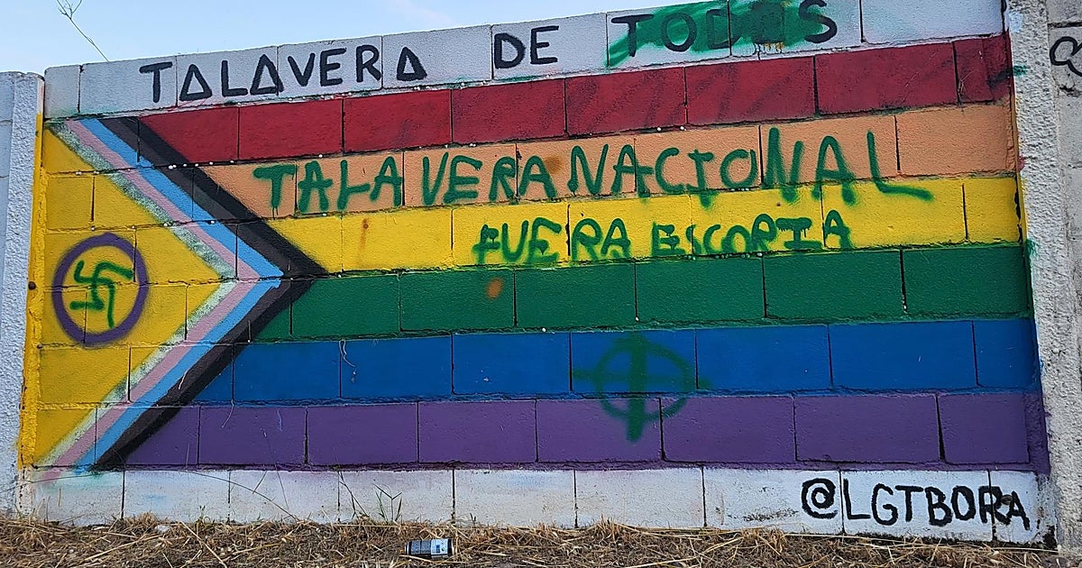 Vandalizado por sexta vez el mural LGTBI de Talavera con una