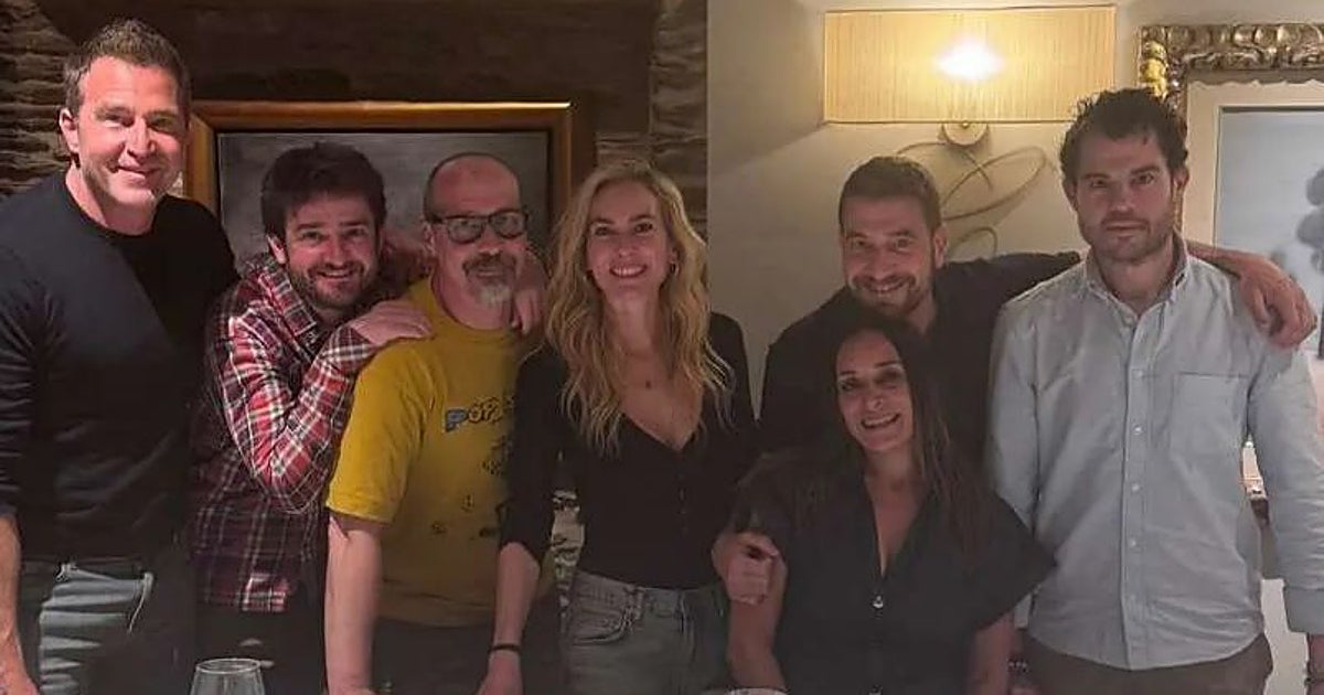 El elenco de 'Machos Alfa', de mariscada por Lugo