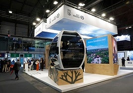 Cruzar la Casa de Campo en cabinas futuristas con suelo de cristal y mesas a bordo del nuevo teleférico