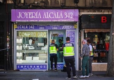 Imagen de la joyería Alcalá 342, el establecimiento atracado