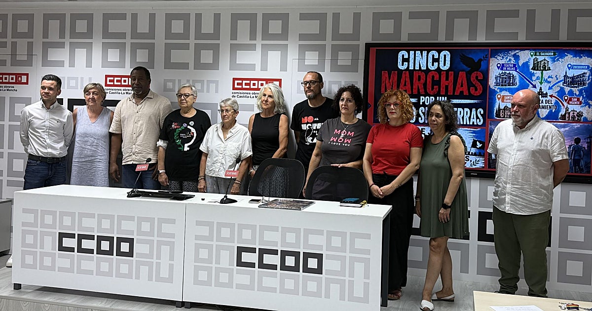 Toledo clama contra la guerra con cinco marchas este domingo
