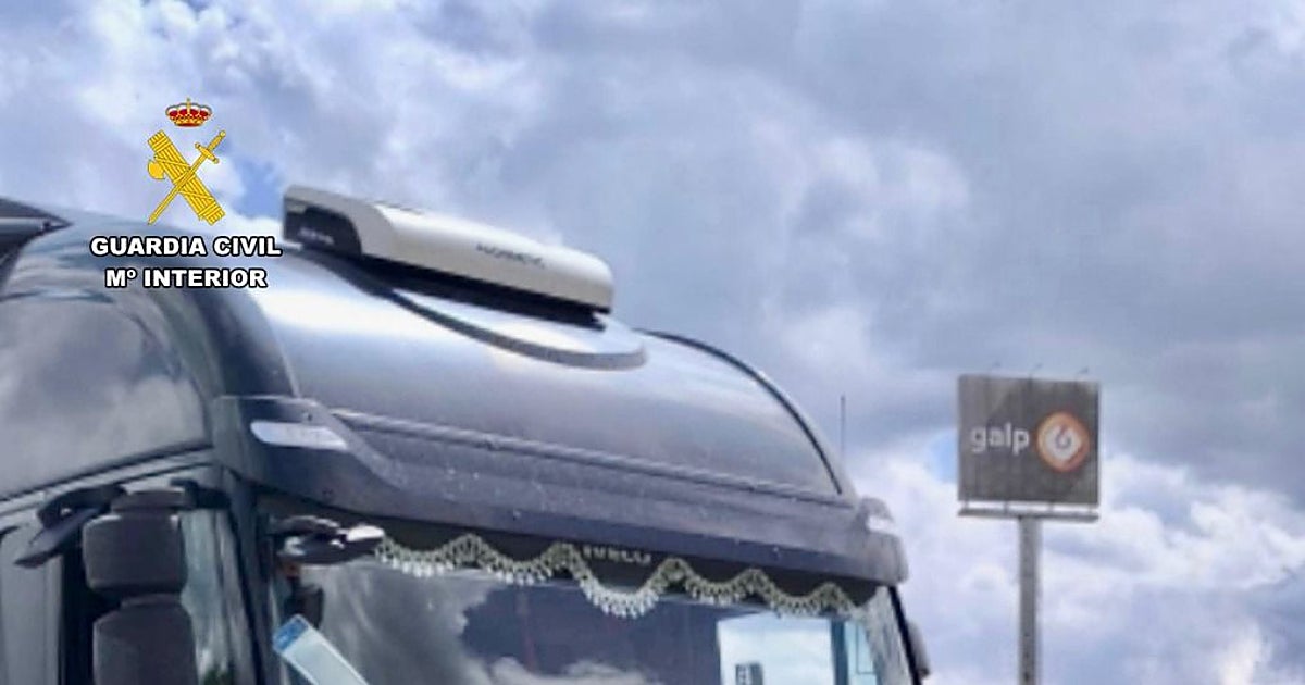 Interceptado un conductor de un camión de gran tonelaje por 