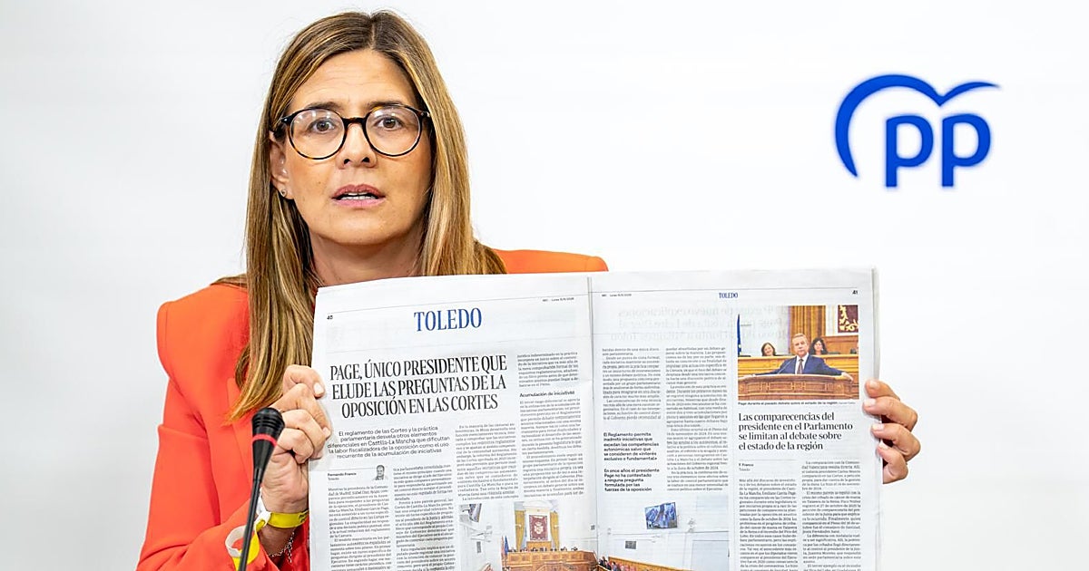 El PP critica las ausencias de Page: «Ni comparece en las Cortes ni responde a la oposición»