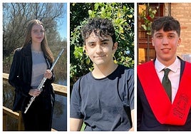 Gabriela, Carlos y Samuel, los mejores de la PAU, estudiarán Medicina y doble grado de Física y Matemáticas