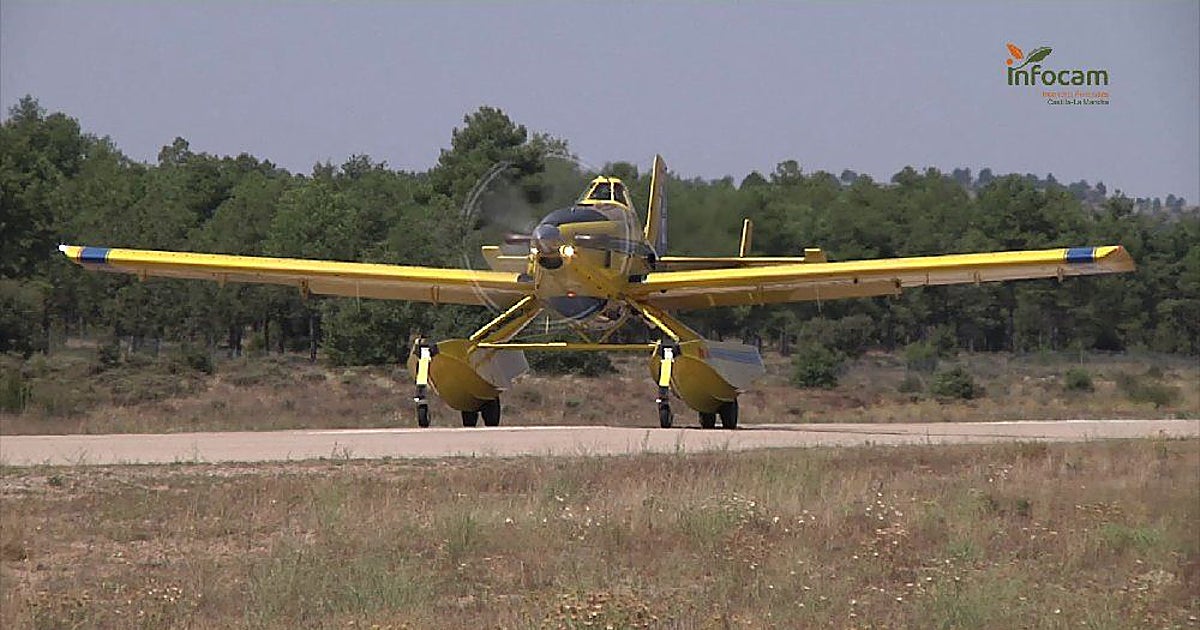 Castilla-La Mancha envía un avión anfibio para combatir el incendio que afecta a la ciudad de Murcia