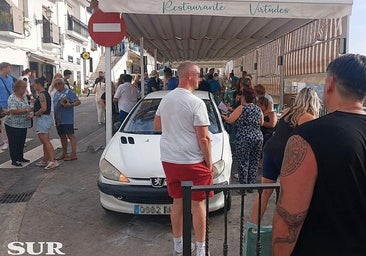 Siete heridos en un atropello múltiple en la terraza de un bar de Málaga