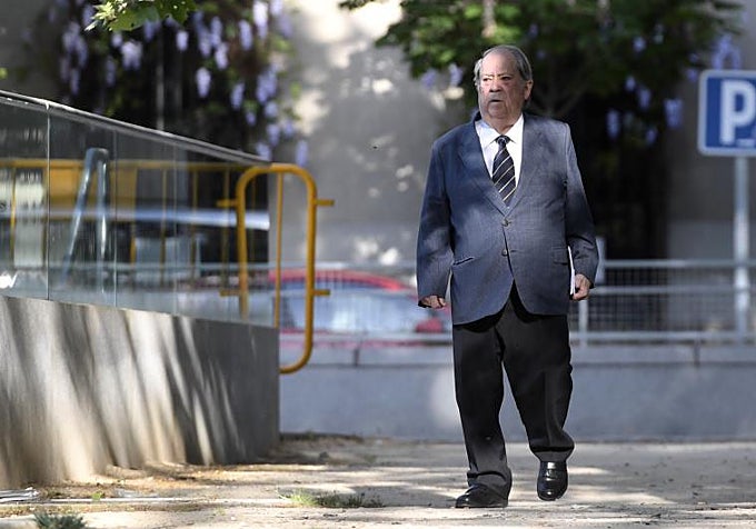 Lluís Prenafeta a su llegada a la Audiencia Nacional.