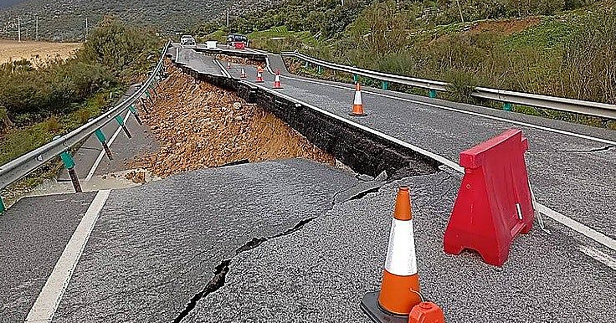 La Junta destina 1,95 millones para reparar carreteras afectadas por lluvias y danas
