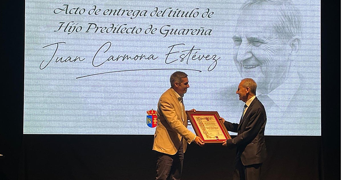 El fundador de Inquiba, Juan Carmona, nombrado Hijo Predilecto de Guareña