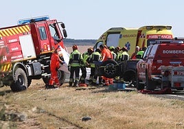 Mueren cuatro miembros de una familia en un accidente en la autovía A-67 en la provincia de Palencia
