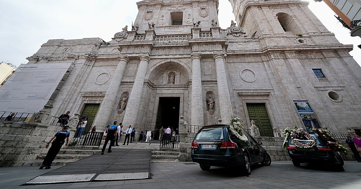 Multitudinario adiós al bodeguero Iván Sanz y su familia en Valladolid
