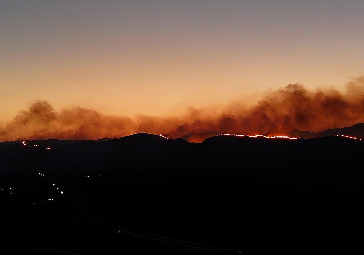 El incendio, a vista de dron