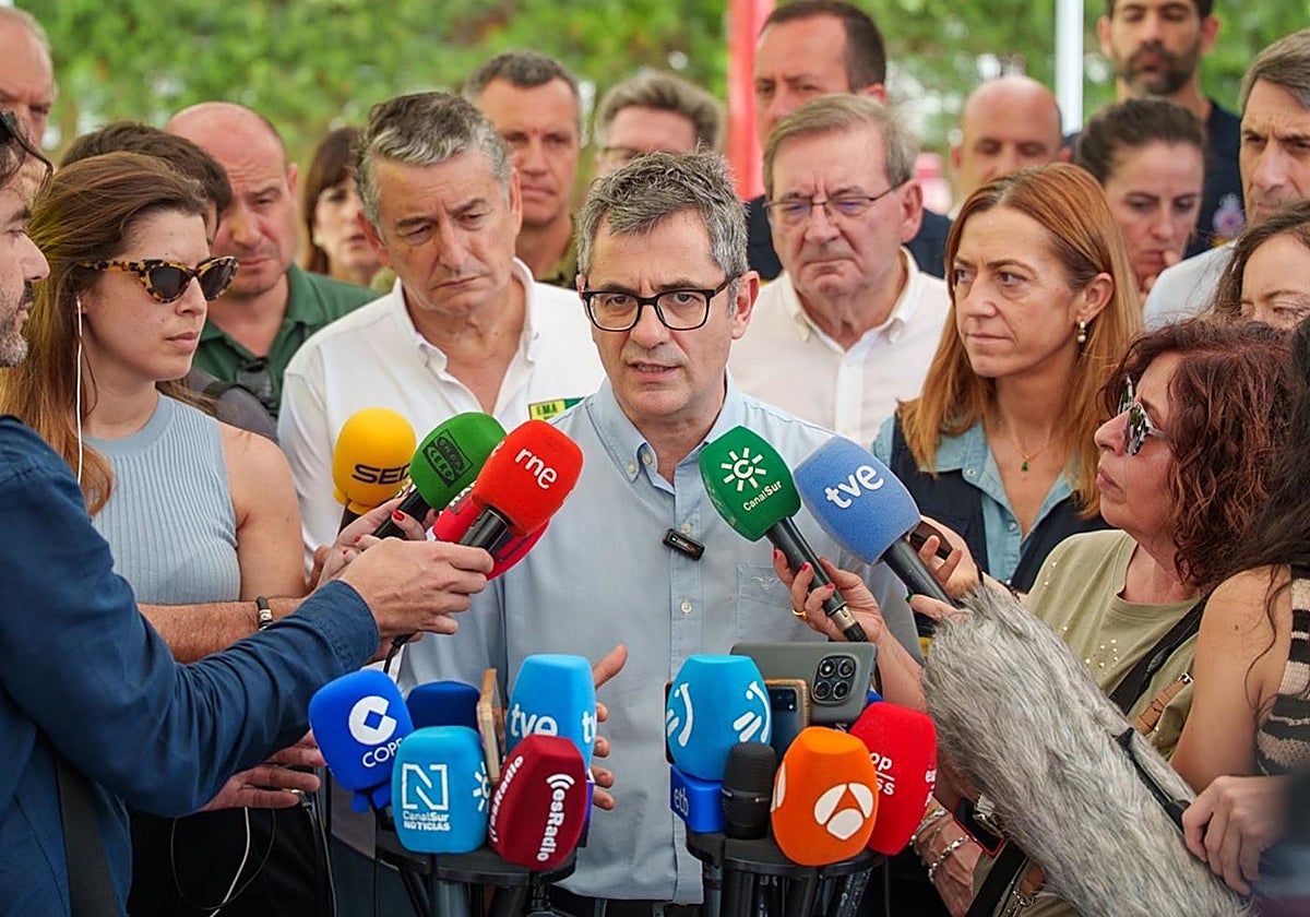 Bolaños: «El fuego no ha avanzado y el terreno afectado sigue siendo de 6.600 hectáreas»