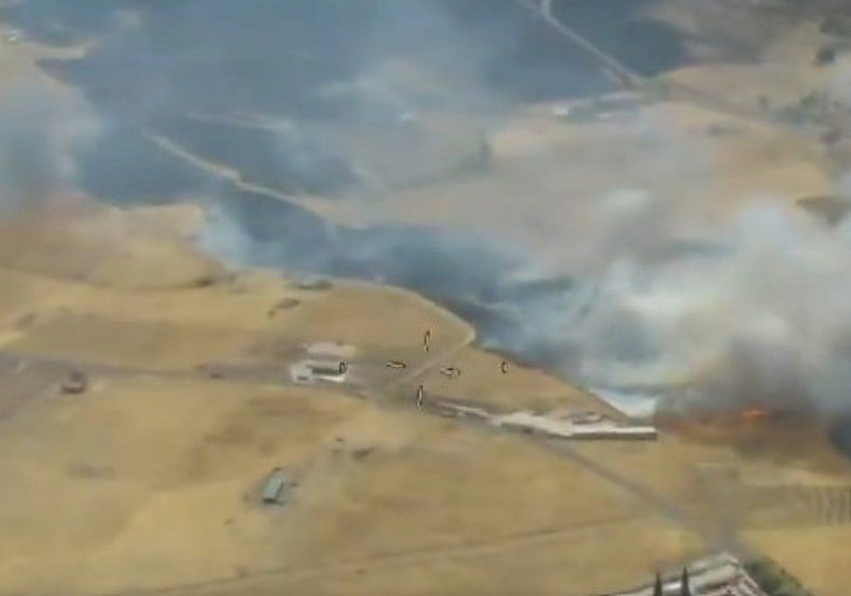 Incendio de Hinojosa de Calatrava (Ciudad Real).