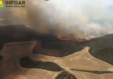 Aragón arde este julio: el incendio de Zaragoza arrasa 7.600 hectáreas sin control