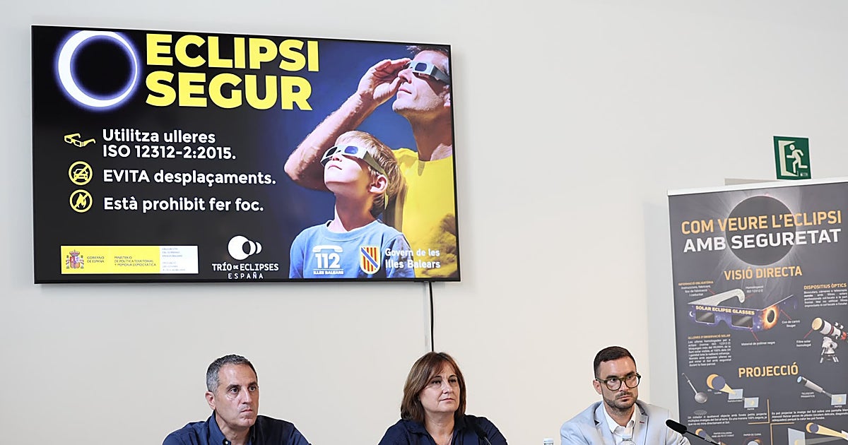Más de 300.000 personas podrán observar el eclipse de sol en 26 zonas oficiales en Baleares
