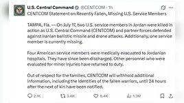 Dos militares de EE.UU. muertos y uno desaparecido tras ataque iraní en Jordania
