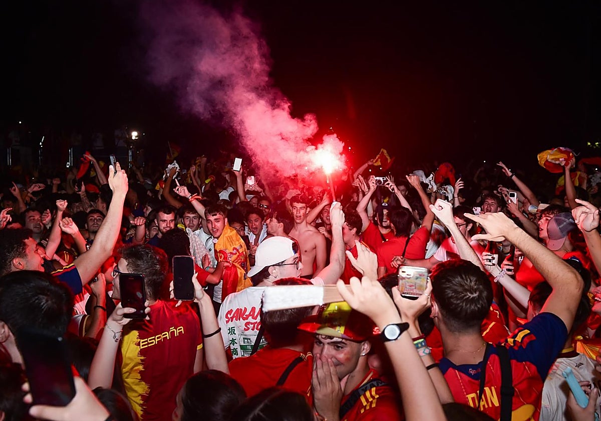 Siete detenidos y cinco veces más agresiones durante la noche de la celebración del Mundial en Madrid