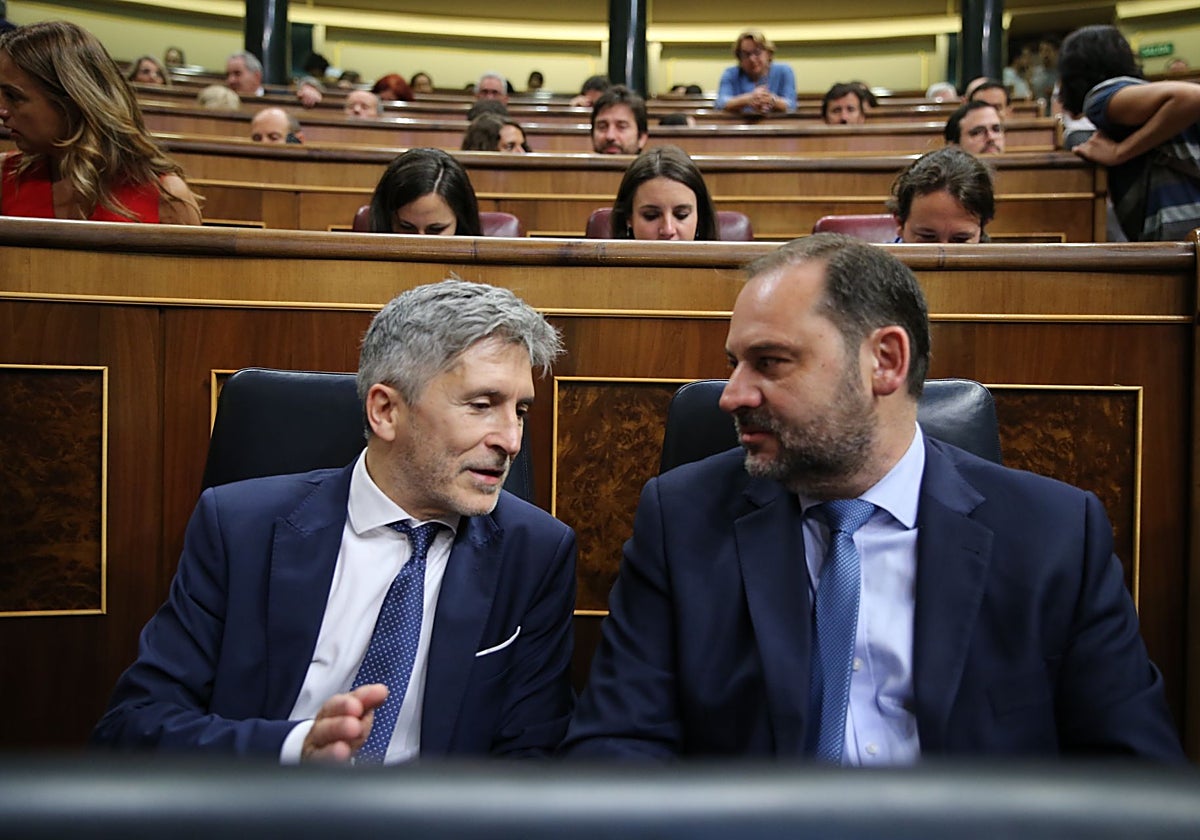 Ábalos se queja a Marlaska por un vis a vis frustrado con su novia Andrea
