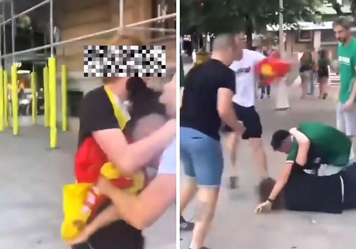 Cuatro radicales agreden en Bilbao a un seguidor de la selección por llevar la bandera de España durante la final del Mundial