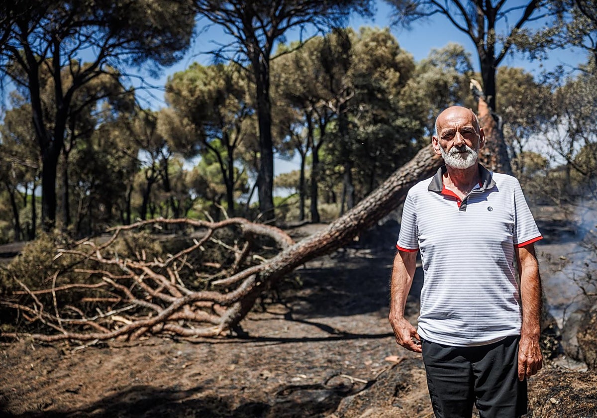 Clemente, el jubilado que soñaba con vivir en el campo y al que el fuego desalojó 20 días después