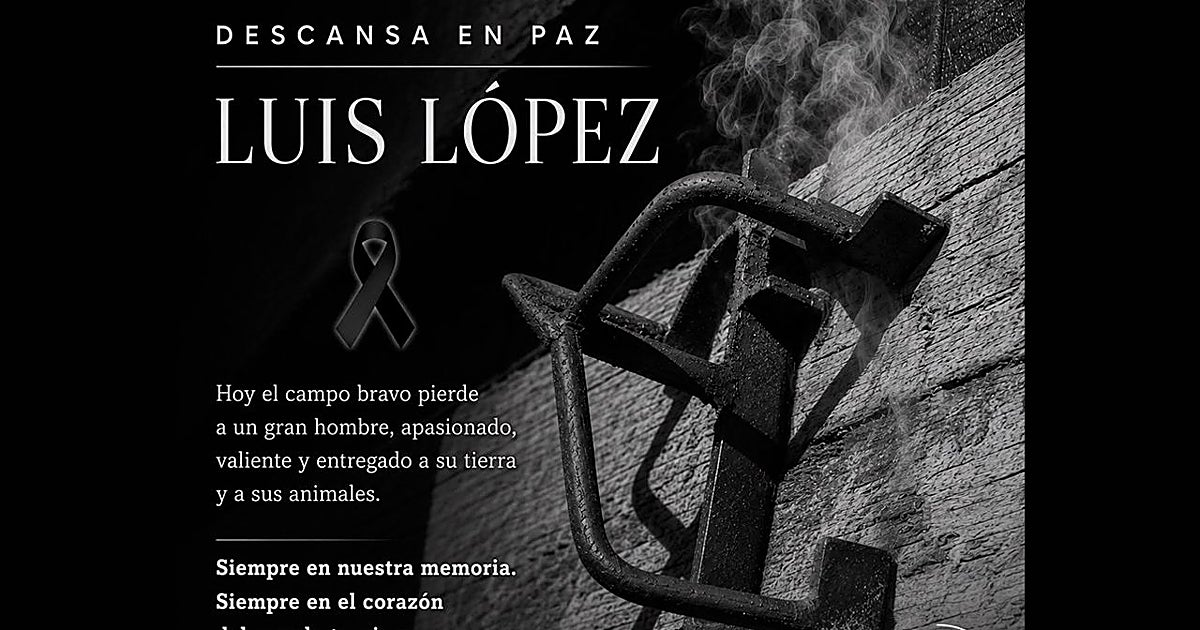 Homenajean al ganadero fallecido Luis López tras capturar a todas las reses huidas de un festejo