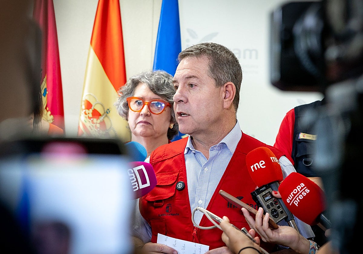 Page envía medios a Madrid y Ávila tras bajar la emergencia en Guadalajara: «Nos ayudaron y daremos todo»