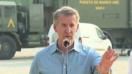 Feijóo pide unidad ante incendios porque no ha pasado "el momento más dífícil" del verano