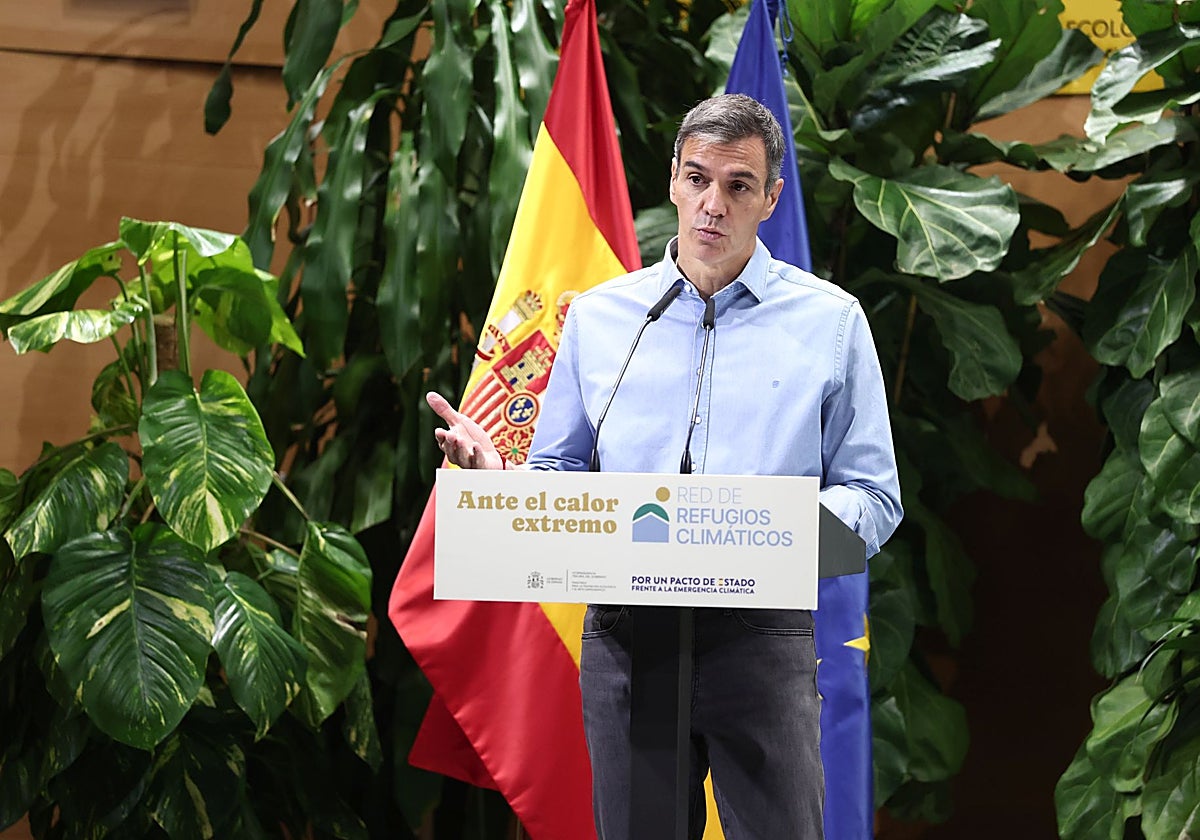 Sánchez insiste en su Pacto de Estado contra la emergencia climática: «Esta sí que es una prioridad nacional»