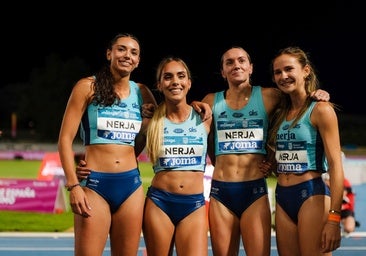 Herminia Parra amplía el medallero regional con la plata en el relevo 4x400 en el Nacional