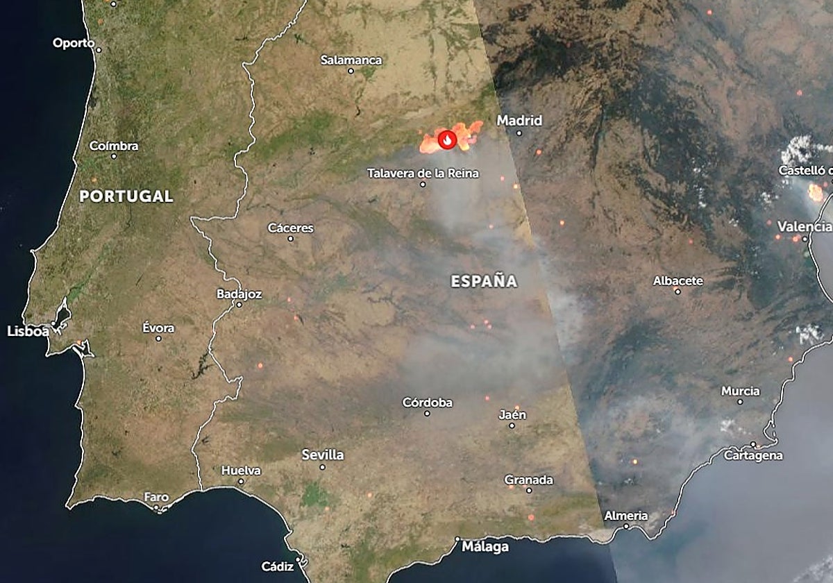 El Humo De Los Fuegos De Madrid Toledo Y vila Afecta A Granada E 