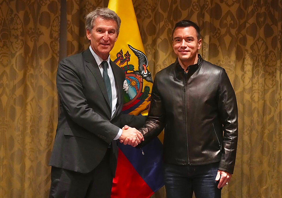 Feijóo estrecha lazos con los nuevos líderes iberoamericanos: «Yo gané a un Sánchez. Ahora te toca a ti»
