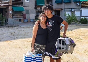 «El pueblo es todo bosque, pero las casas se han salvado»