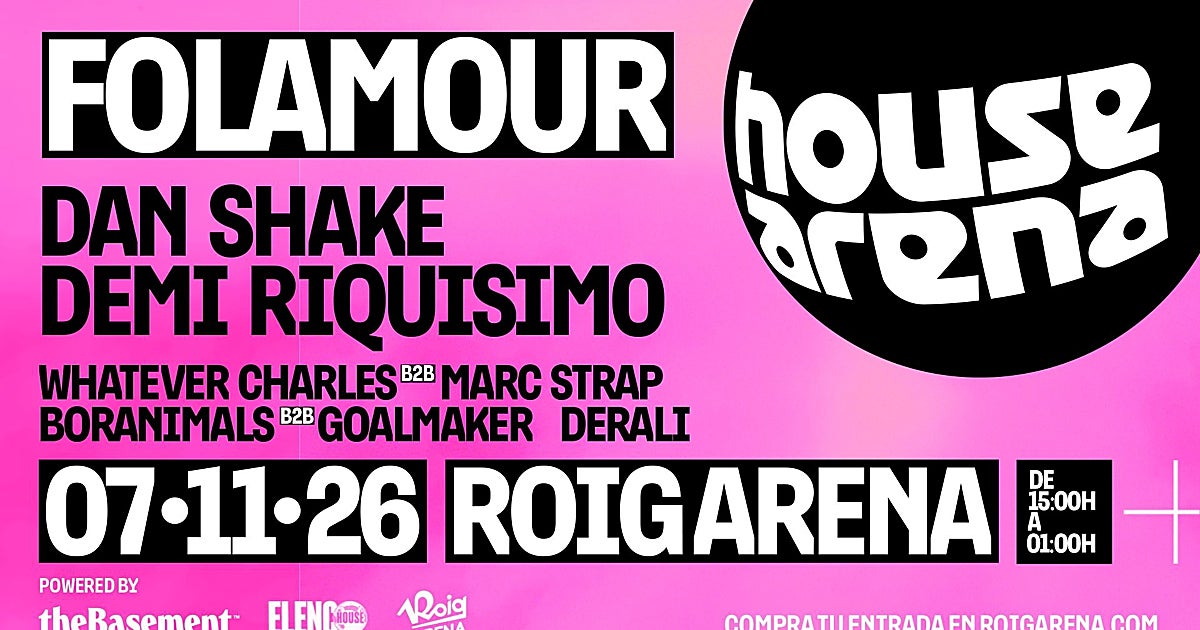 El Roig Arena de Valencia acogerá el 7 de noviembre un festival de house de más de diez horas