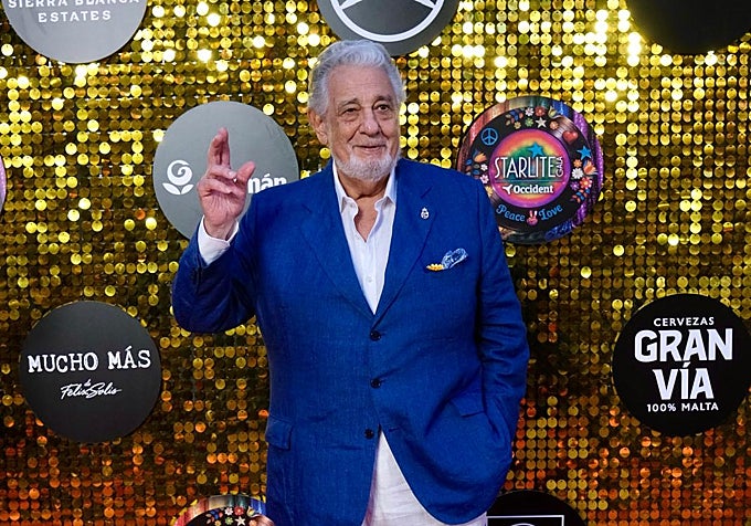 Fotografía de Plácido Domingo en la gala