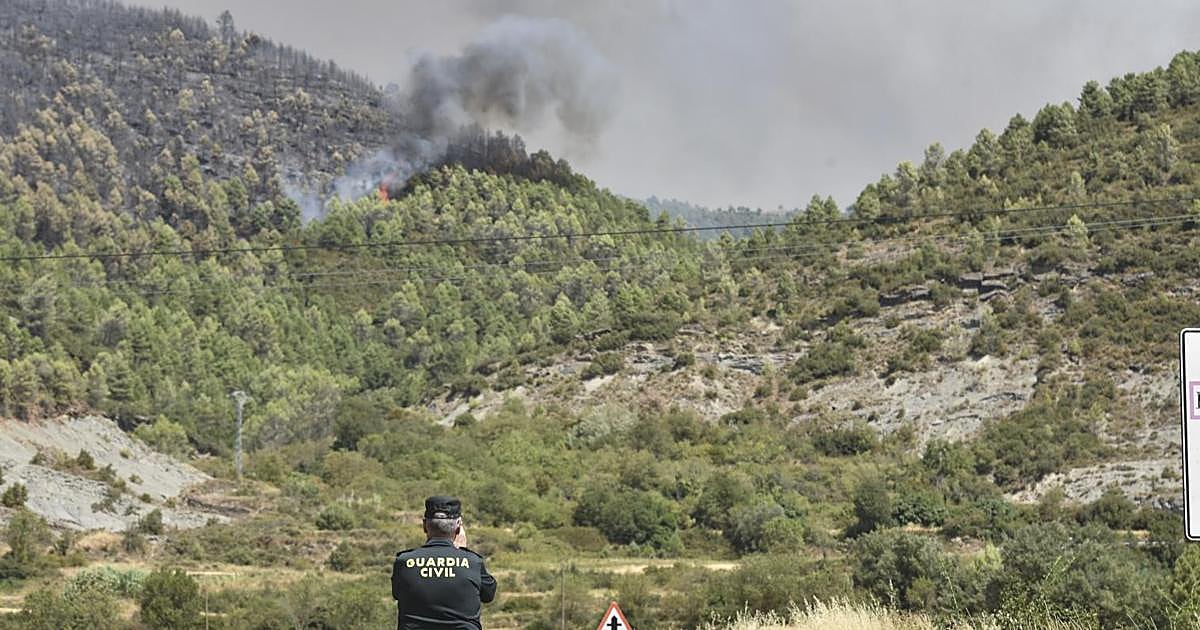 Detenido un hombre como presunto autor del incendio en Las Peñas de Riglos (Huesca)