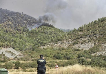 Detenido un hombre como presunto autor del incendio en Las Peñas de Riglos (Huesca)