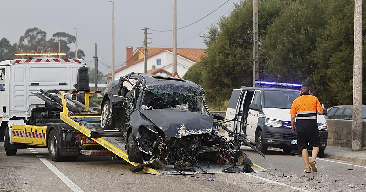 Un muerto, tres heridos y un conductor fugado tras chocar contra un muro cuando huía de un control en Cantabria