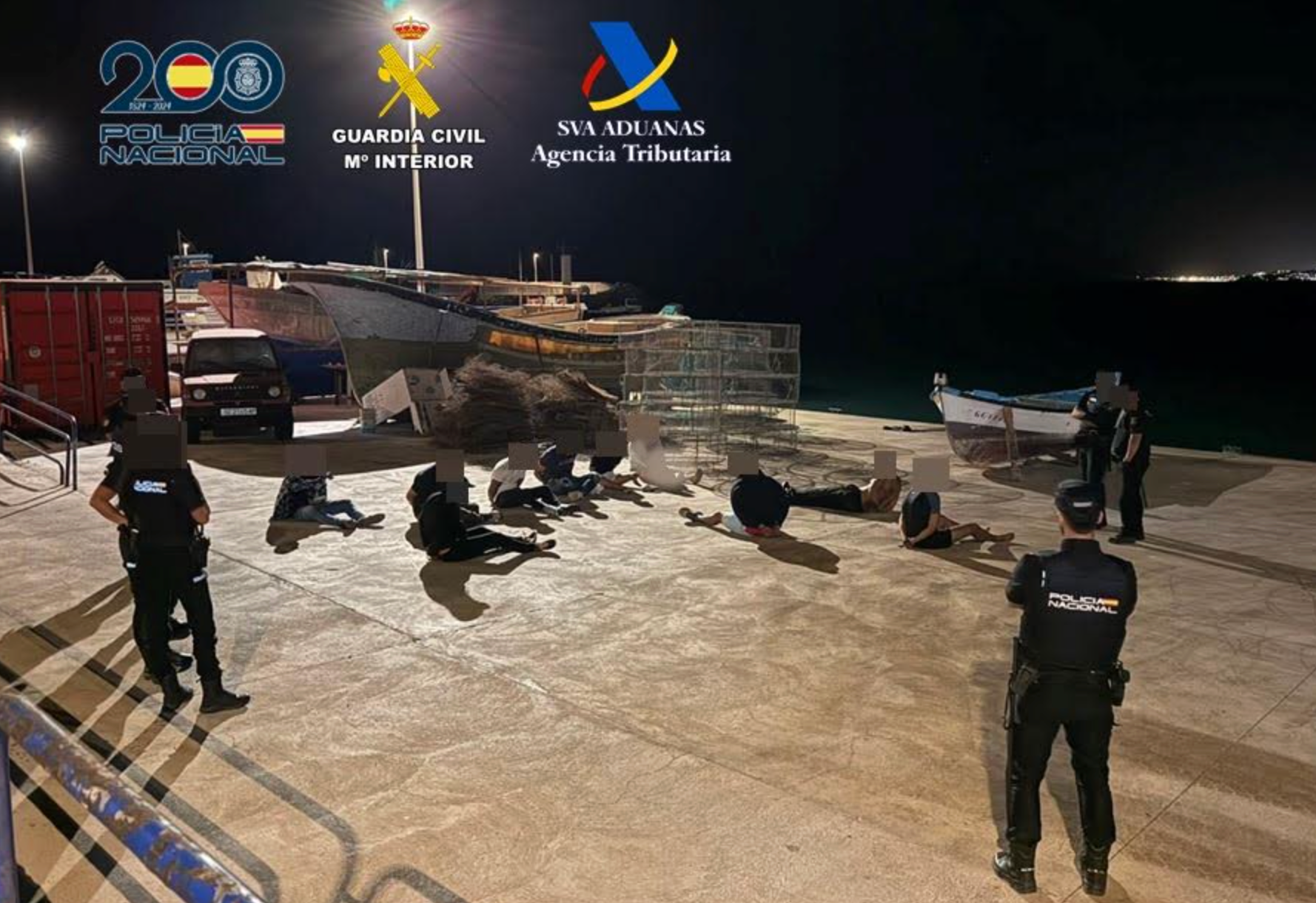 Incautados más de 400 kilos de hachís en una narcholancha al sur de Gran Canaria
