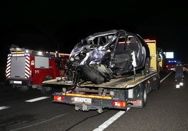 Tres heridos graves en un accidente provocado por un vehículo que circulaba en sentido contrario en la A-62 en Palencia